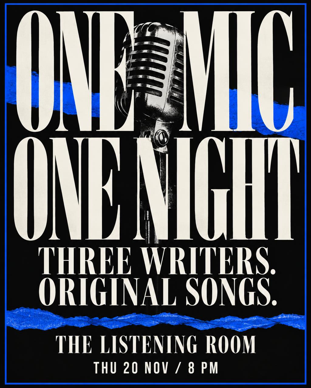 ONE MIC / ONE NIGHT — One Mic, One Night promotional artwork
