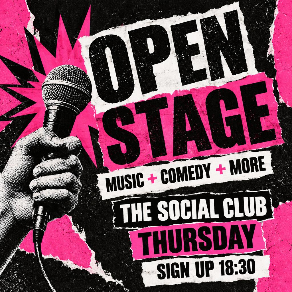 OPEN STAGE — Downtown Open Stage promotional artwork